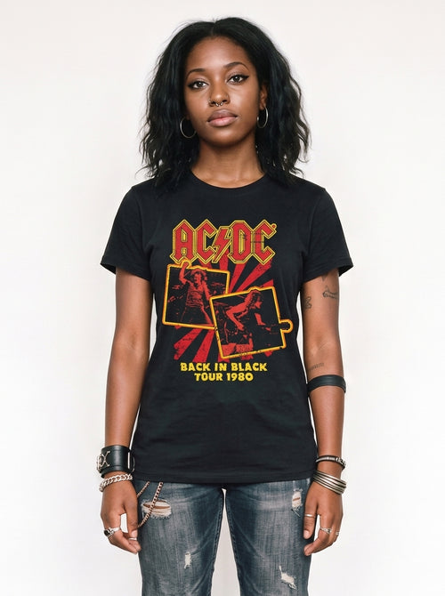 AC/DC - Back In Black Tour 1980 - T-Shirt, second view