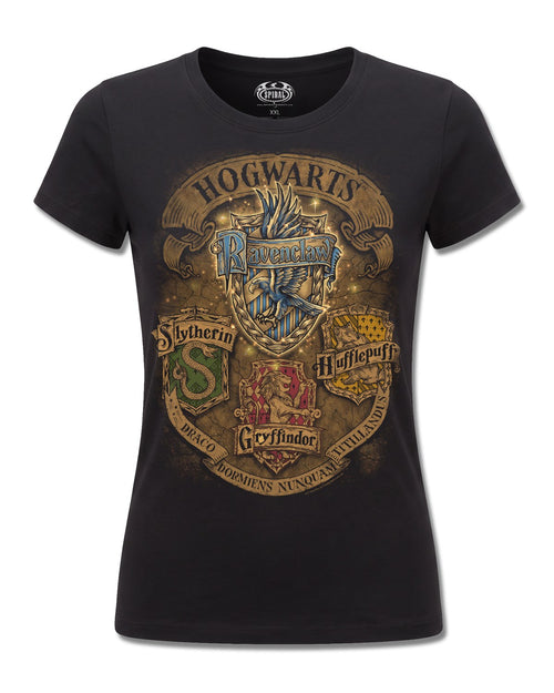 Harry Potter Ravenclaw Crest Ii (Harry Potter) design, front view on Black F775, Rock Off Retail official merch