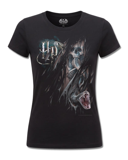 Harry Potter Dark Mark (Harry Potter) design, front view on Black F775, Rock Off Retail official merch
