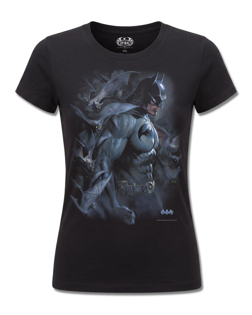 DC Comics Batman Darkest Fears (Batman) design, front view on Black F775, Rock Off Retail official merch