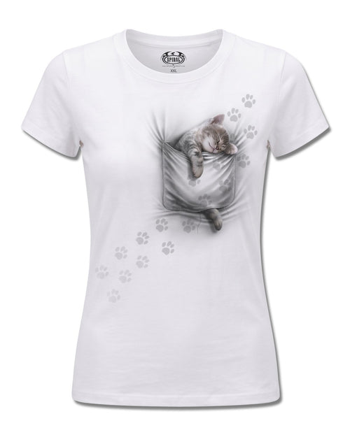 Spiral - Pocket Kitten - T-Shirt, second view