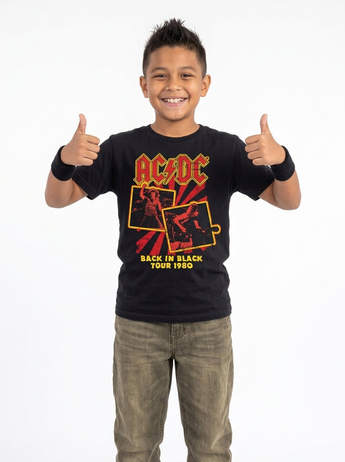AC/DC - Back In Black Tour 1980 - Kids T-Shirt, second view