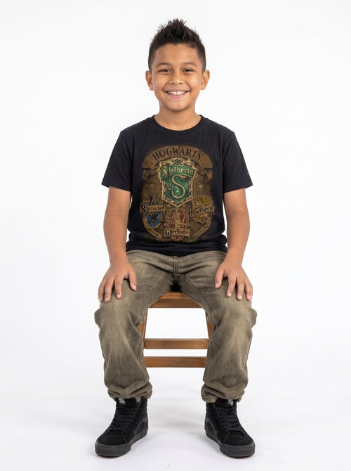 Harry Potter - Slytherin Crest II - Kids T-Shirt, second view