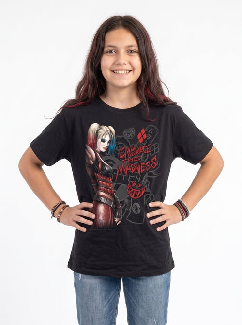 DC Comics - Harley Quinn - Embrace Madness - Kids T-Shirt, second view