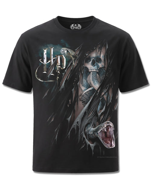 Harry Potter Dark Mark (Harry Potter) design, front view on Black M101, Rock Off Retail official merch