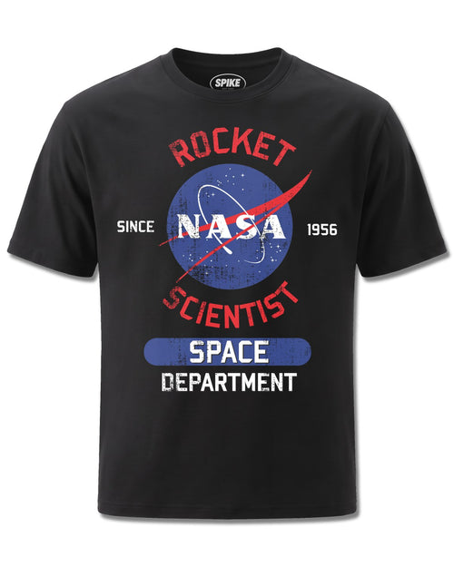 Nasa Space Department (NASA) design, front view on Black M121, Rock Off Retail official merch