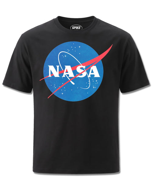 Nasa Logo (NASA) design, front view on Black M121, Rock Off Retail official merch