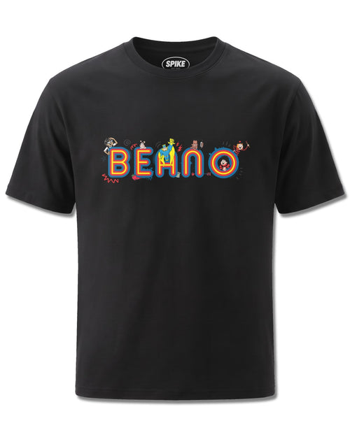 Beano Logo (Beano) design, front view on Black M121, Rock Off Retail official merch