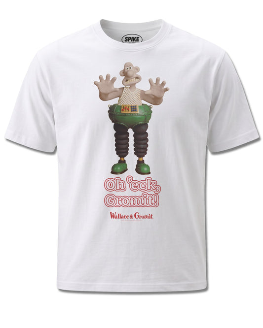 Wallace&gromit Wallace & Gromit Oh Eck Gromit (Wallace&Gromit) design, front view on White M137
