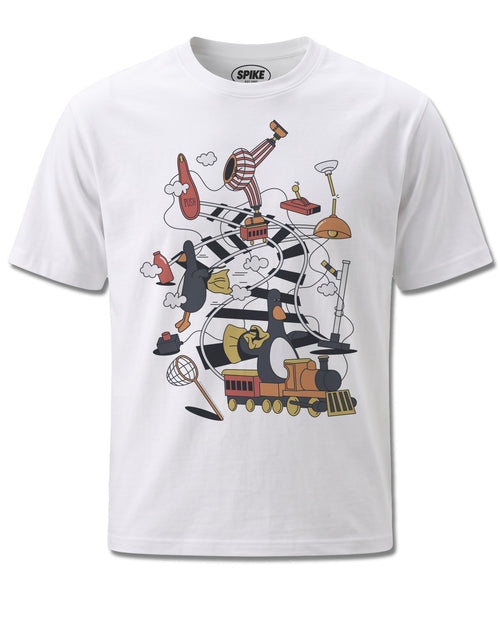 Wallace&gromit Wallace & Gromit Penguin Chaos (Wallace&Gromit) design, front view on White M137