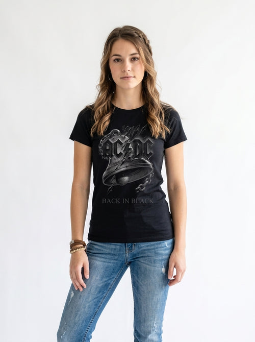 AC/DC - Back In Black Torn - T-Shirt, second view