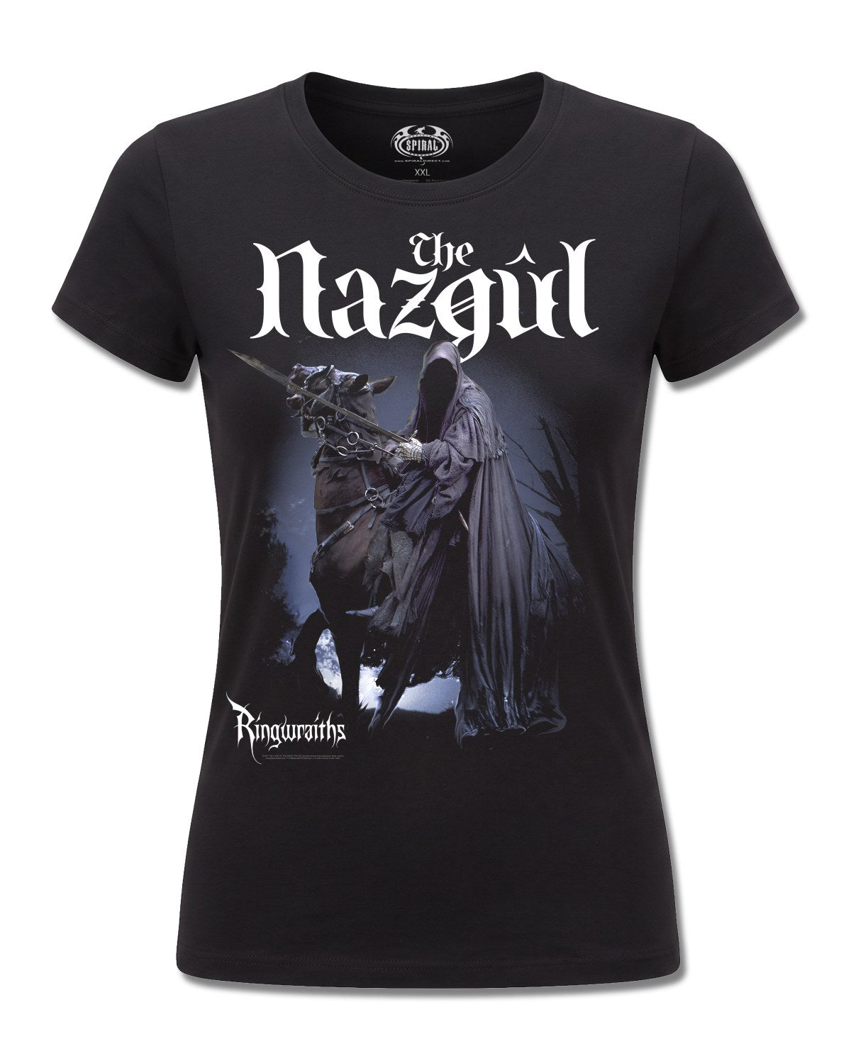 The Lord Of The Rings The Nazgul Ringwraiths (The Lord Of The Rings) design, front view on Black F775