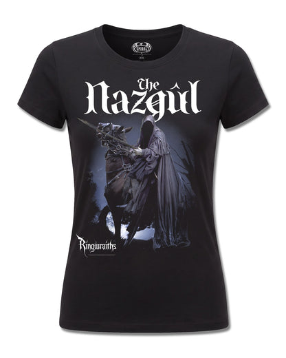 The Lord Of The Rings The Nazgul Ringwraiths (The Lord Of The Rings) design, front view on Black F775