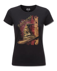 Harry Potter Gryffindor Hat (Harry Potter) design, front view on Black F775, Rock Off Retail official merch