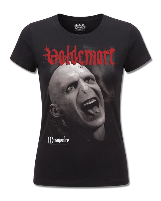 Harry Potter Morsmordre (Harry Potter) design, front view on Black F775, Rock Off Retail official merch