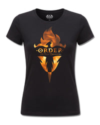 Harry Potter Order Of The Phoenix (Harry Potter) design, front view on Black F775, Rock Off Retail official merch