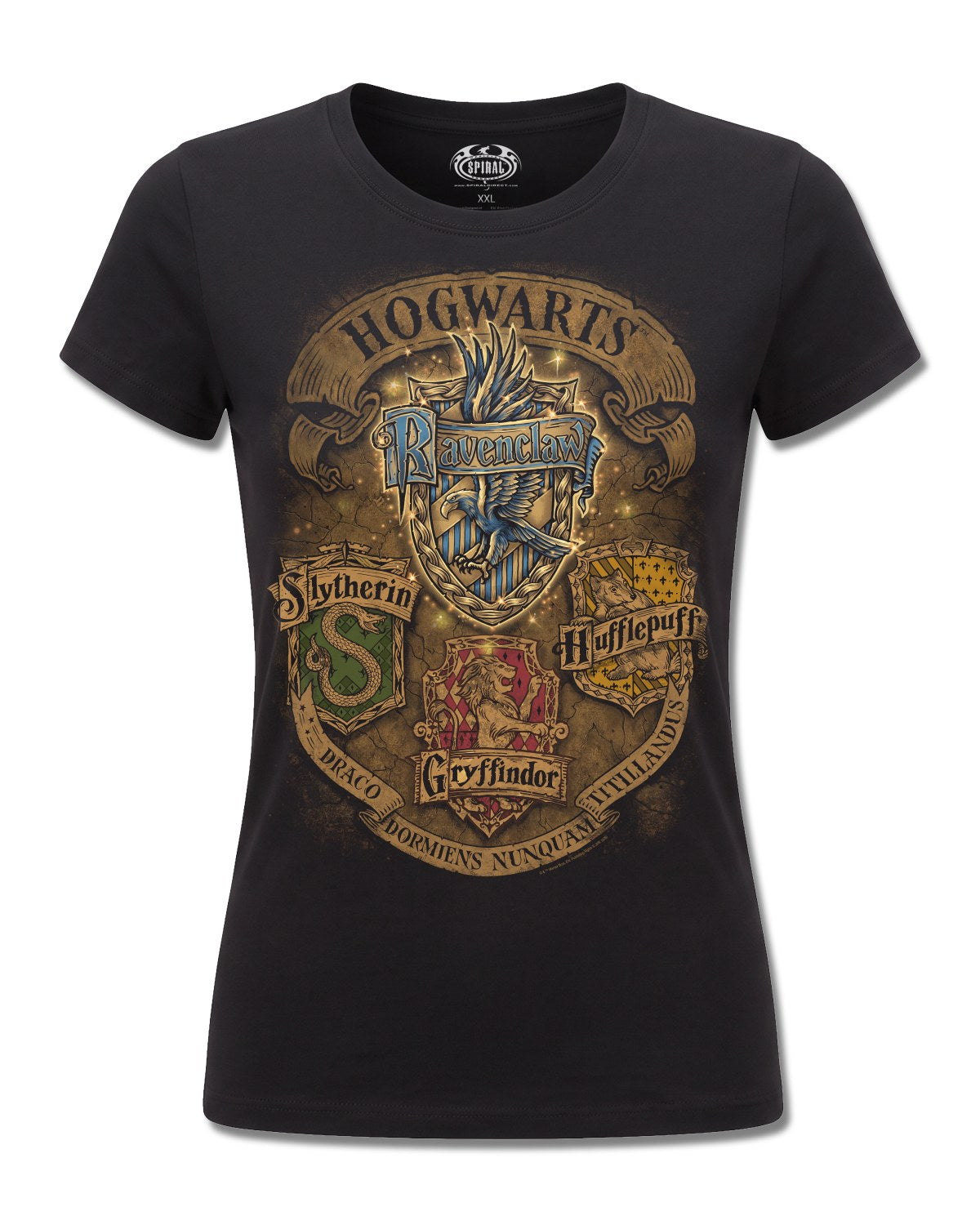 Harry Potter Ravenclaw Crest Ii (Harry Potter) design, front view on Black F775, Rock Off Retail official merch