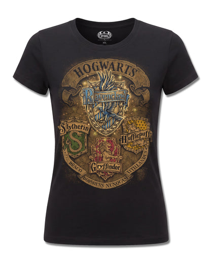 Harry Potter Ravenclaw Crest Ii (Harry Potter) design, front view on Black F775, Rock Off Retail official merch
