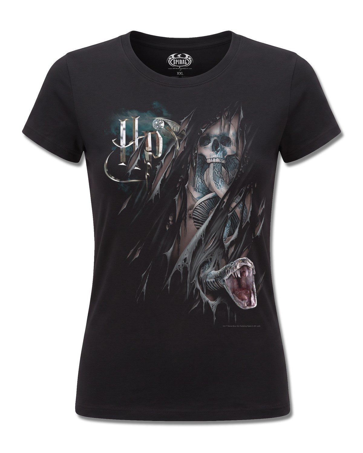 Harry Potter Dark Mark (Harry Potter) design, front view on Black F775, Rock Off Retail official merch