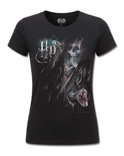 Harry Potter Dark Mark (Harry Potter) design, front view on Black F775, Rock Off Retail official merch