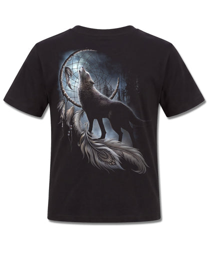 Spiral From Darkness design, back view on Black K101, Rock Off Retail official merch