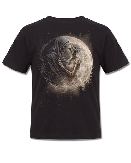 Spiral Last Dance design, back view on Black K101, Rock Off Retail official merch