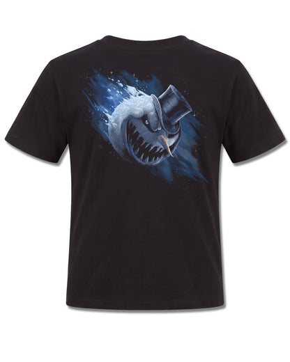 Spiral Dead Cold design, back view on Black K101, Rock Off Retail official merch