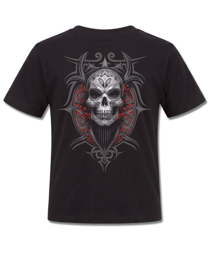 Spiral High Priestess design, back view on Black K101, Rock Off Retail official merch
