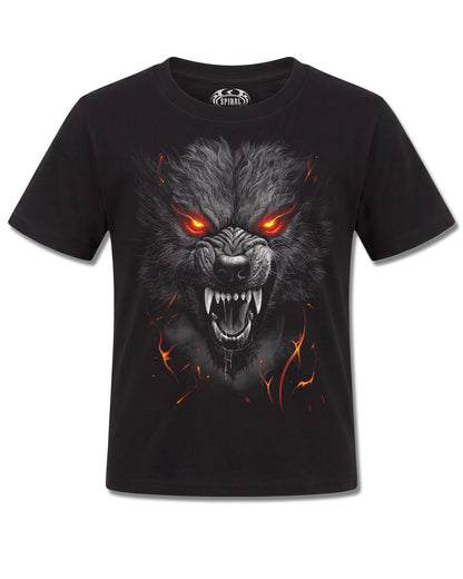 Spiral Darkest Fear design, front view on Black K101, Rock Off Retail official merch