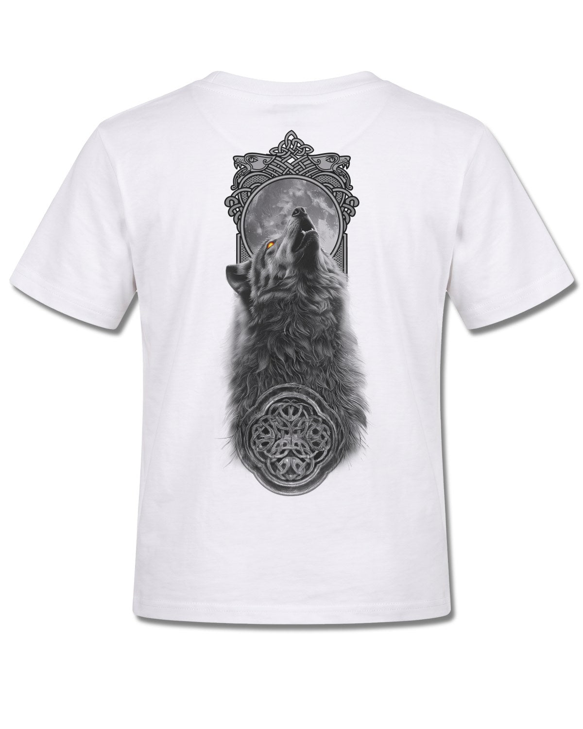 Spiral Darkest Fear design, back view on White K105, Rock Off Retail official merch