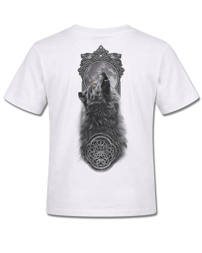Spiral Darkest Fear design, back view on White K105, Rock Off Retail official merch