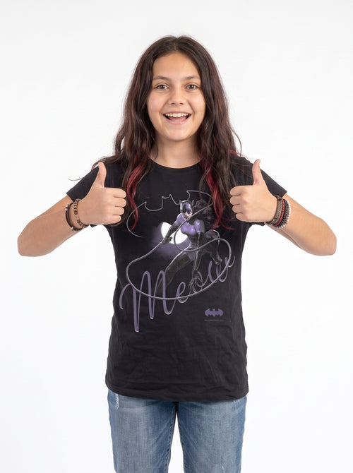 DC Comics - Catwoman - Meow - Kids T-Shirt, second view