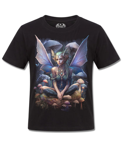 Spiral Magical design, front view on Black K121, Rock Off Retail official merch