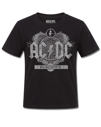 AC/DC Black Ice (AC/DC) design, front view on Black K121, Rock Off Retail official merch