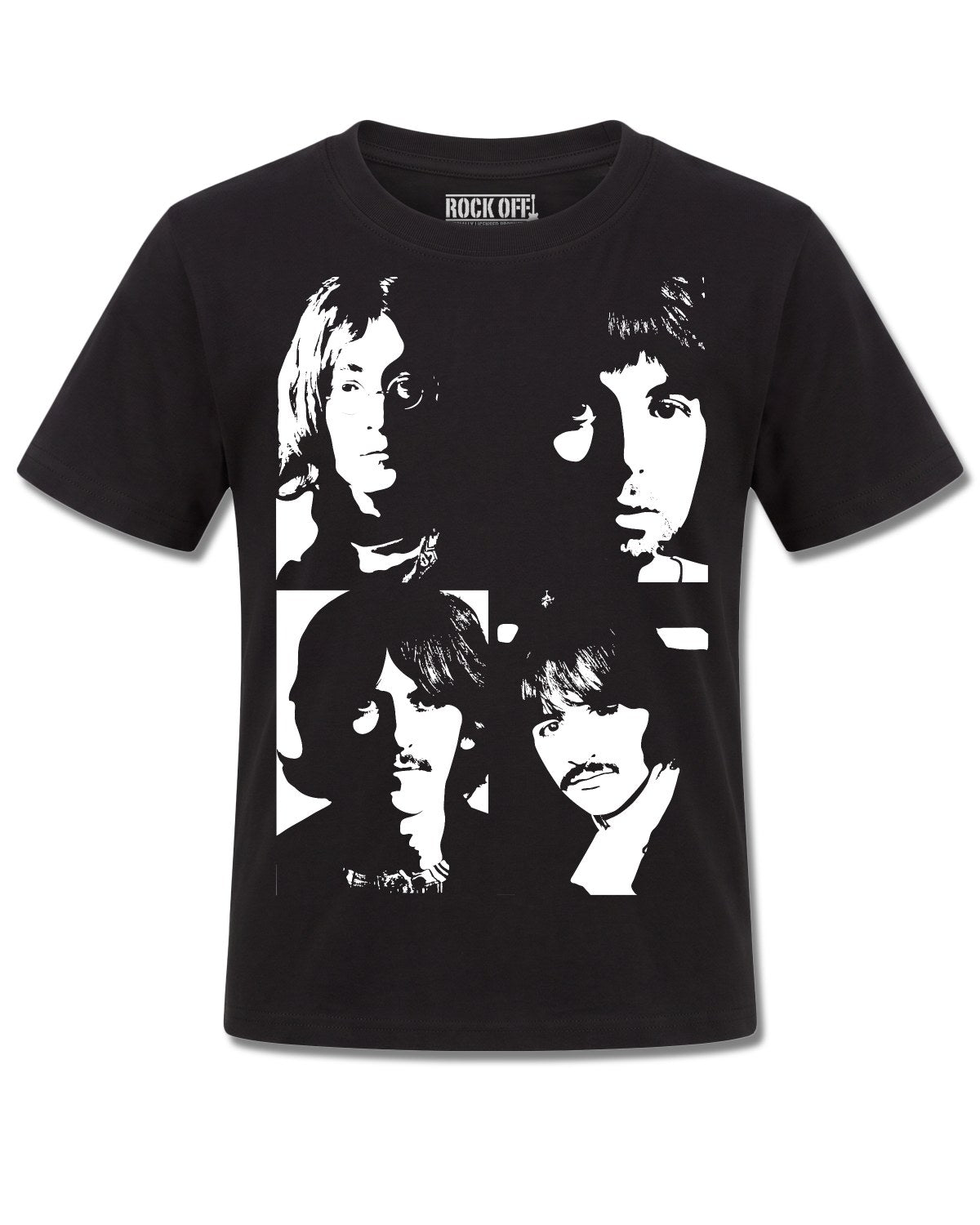 The Beatles Back In The Ussr (The Beatles) design, front view on Black K121, Rock Off Retail official merch