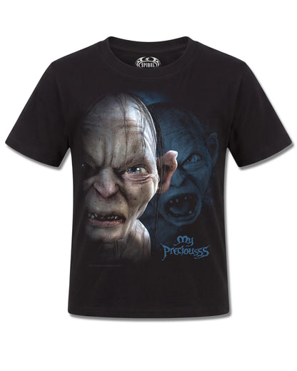 The Lord Of The Rings Gollum My Preciousss (The Lord Of The Rings) design, front view on Black K121