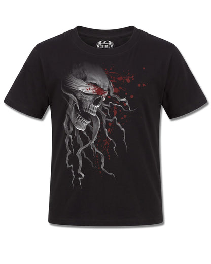 Spiral Blind Faith design, front view on Black K121, Rock Off Retail official merch
