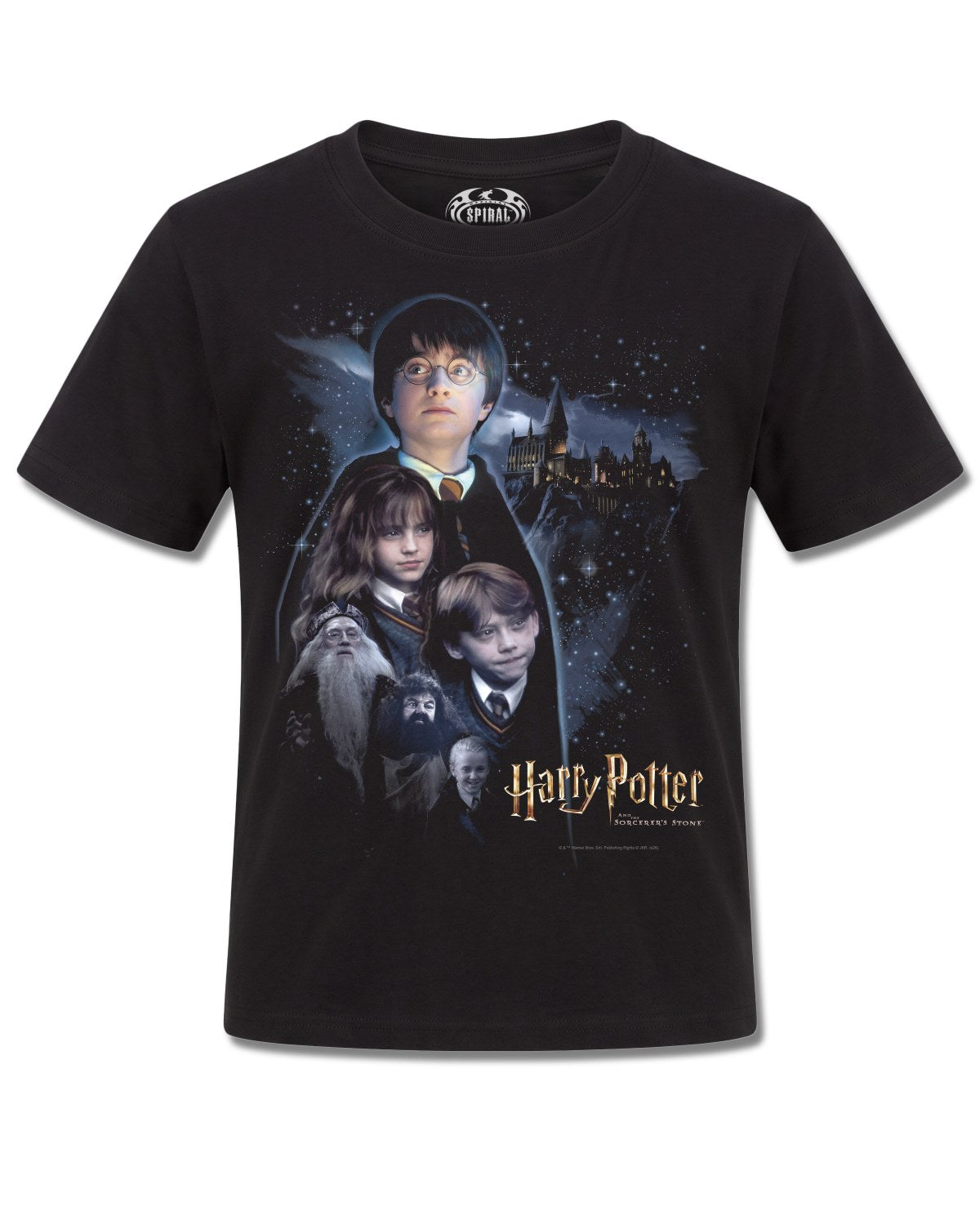 Harry Potter Poster Style (Harry Potter) design, front view on Black K121, Rock Off Retail official merch