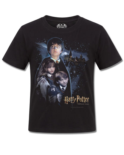 Harry Potter Poster Style (Harry Potter) design, front view on Black K121, Rock Off Retail official merch