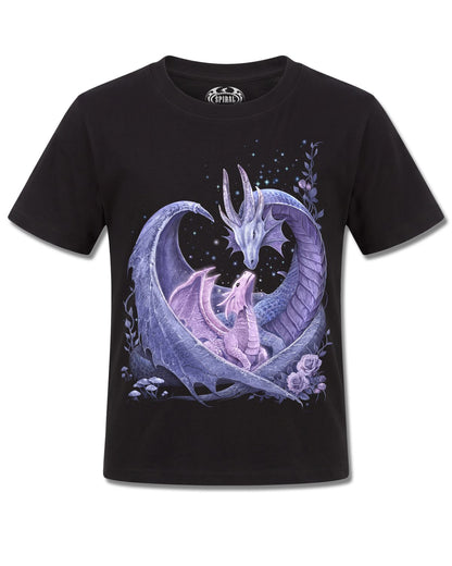 Spiral Maternal Instincts design, front view on Black K121, Rock Off Retail official merch
