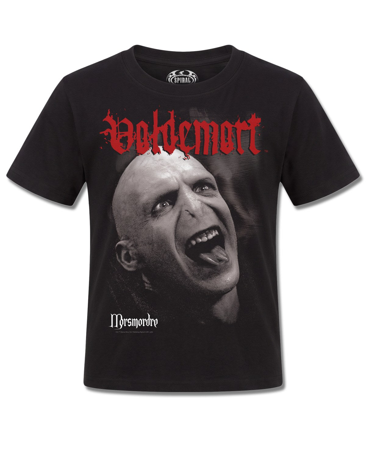 Harry Potter Morsmordre (Harry Potter) design, front view on Black K121, Rock Off Retail official merch