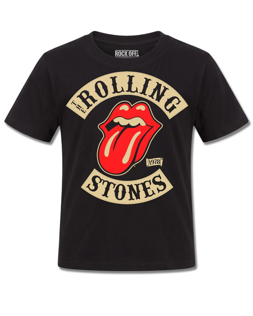 The Rolling Stones Tour 1978 (The Rolling Stones) design, front view on Black K121, Rock Off Retail official merch