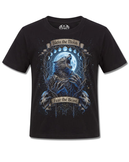 Spiral Fear The Beast design, front view on Black K121, Rock Off Retail official merch