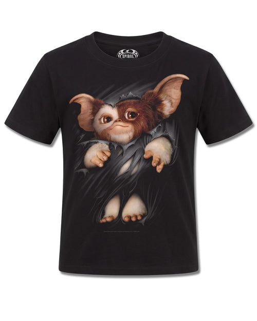 Gremlins Gizmo (Gremlins) design, front view on Black K121, Rock Off Retail official merch