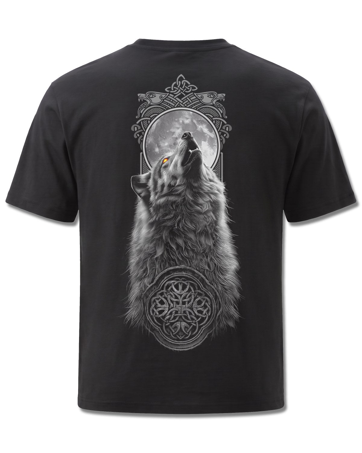 Spiral Darkest Fear design, back view on Black M101, Rock Off Retail official merch