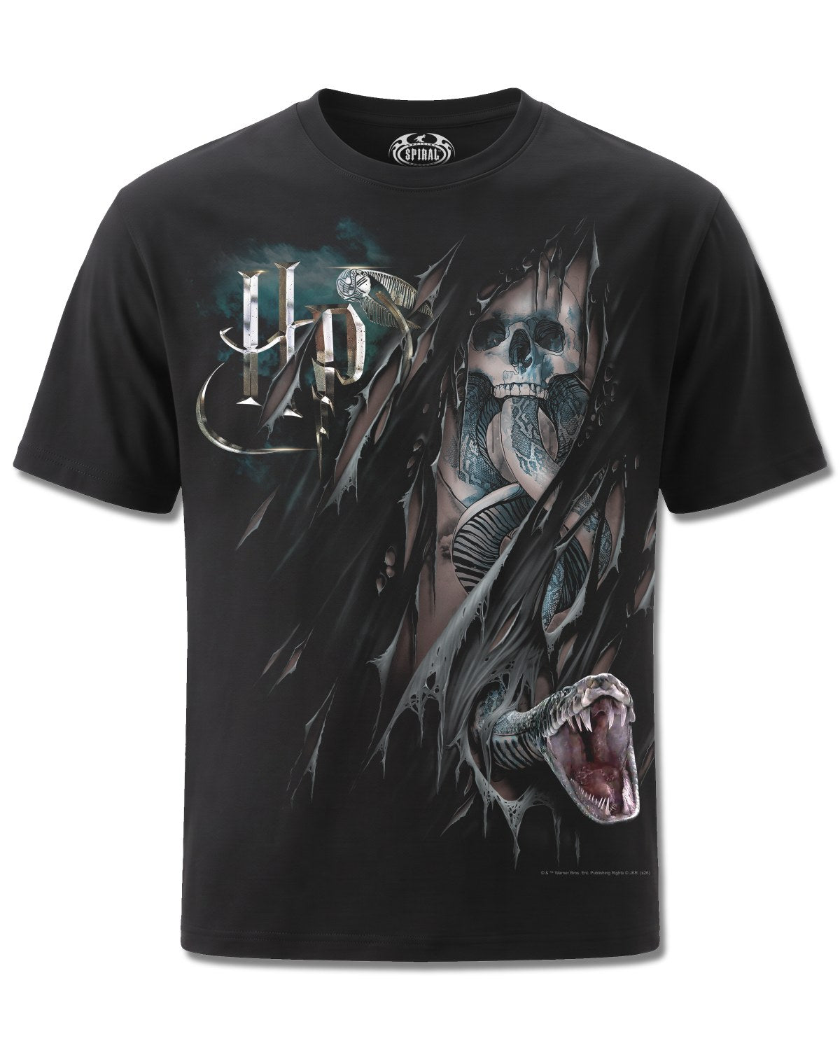 Harry Potter Dark Mark (Harry Potter) design, front view on Black M101, Rock Off Retail official merch