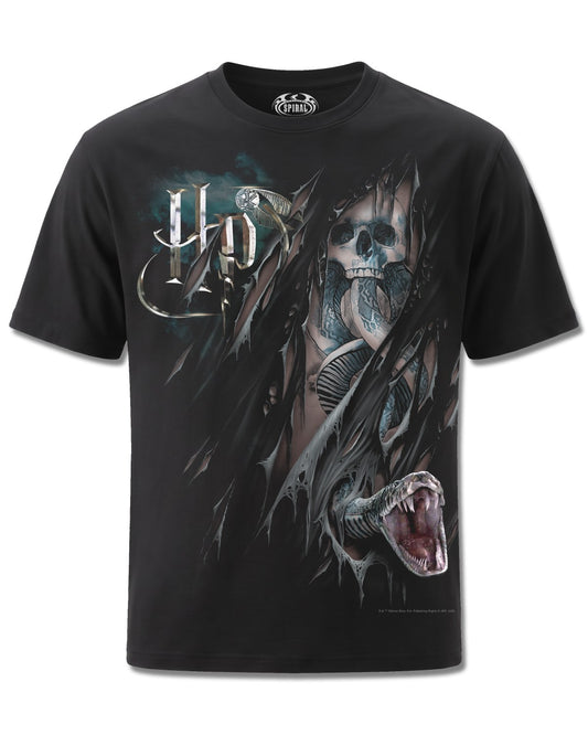 Harry Potter Dark Mark (Harry Potter) design, front view on Black M101, Rock Off Retail official merch