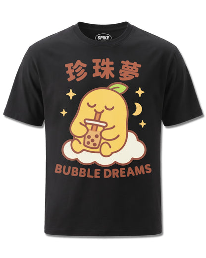 Pango Bubble Dreams (Pango) design, front view on Black M121, Rock Off Retail official merch