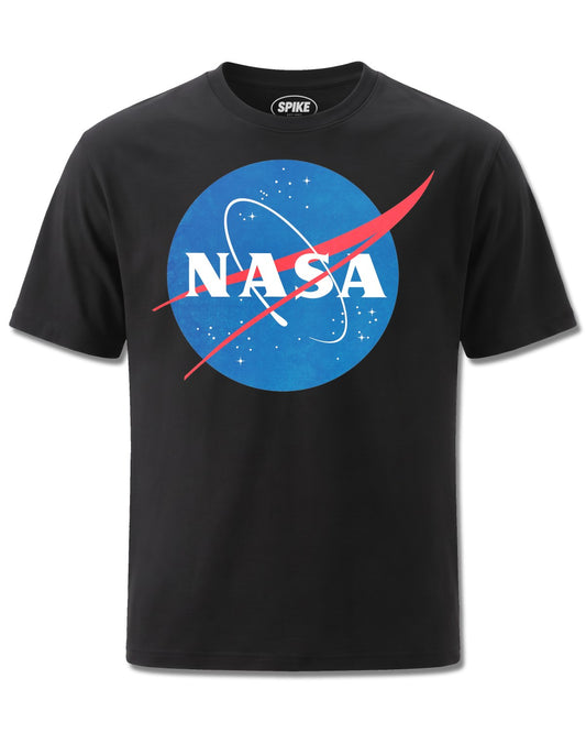 Nasa Logo (NASA) design, front view on Black M121, Rock Off Retail official merch
