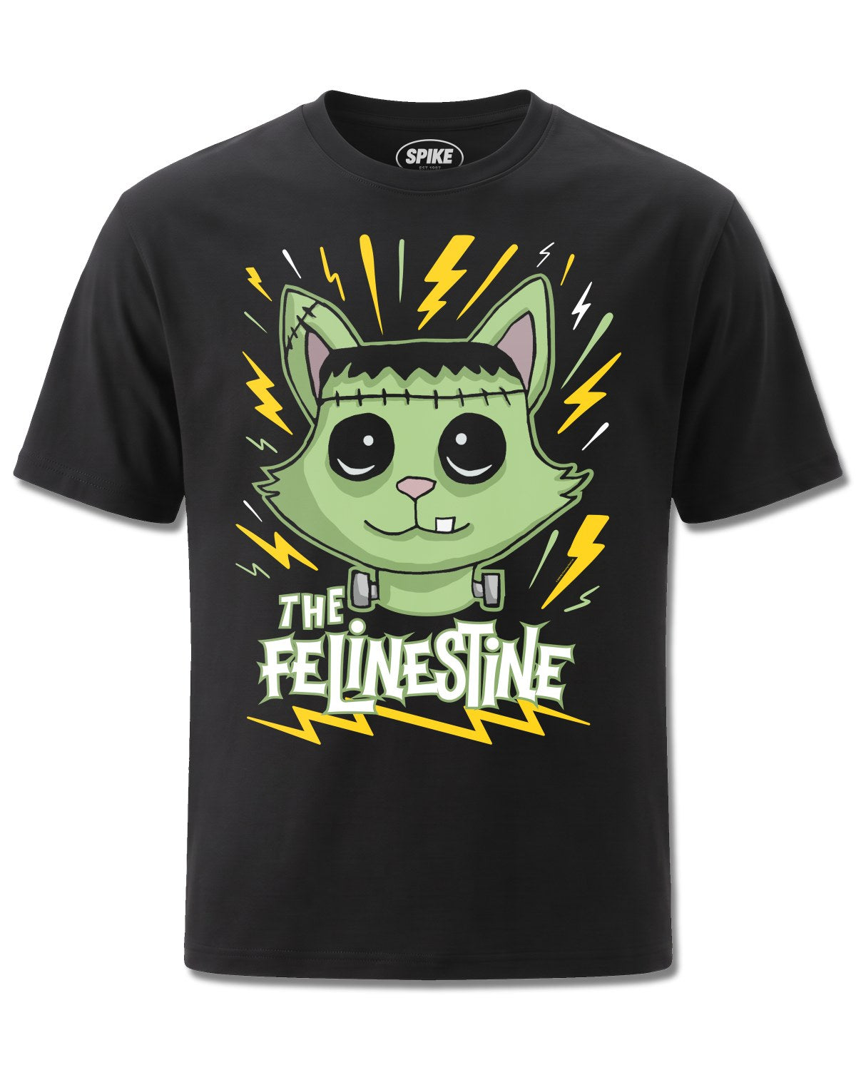 My Charming Dead Mcd The Felinstein (My Charming Dead) design, front view on Black M121, Rock Off Retail official merch
